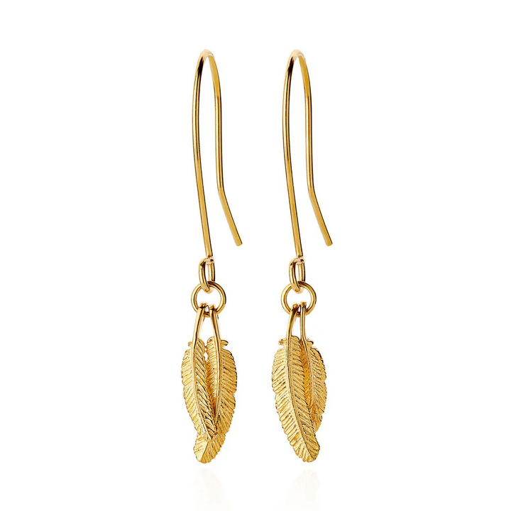 Boh Runga Mini Duo Miromiro Earrings Gold Plate